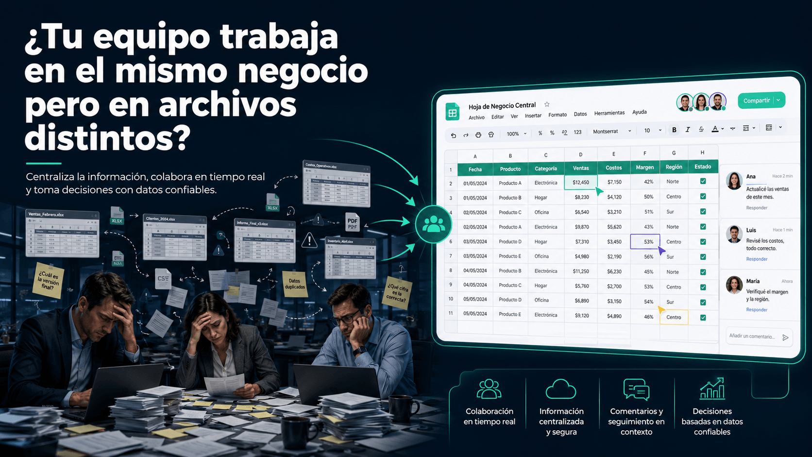 Del pedido a la factura sin perder el hilo: cómo unificamos todo el proceso comercial en un solo tablero colaborativo.